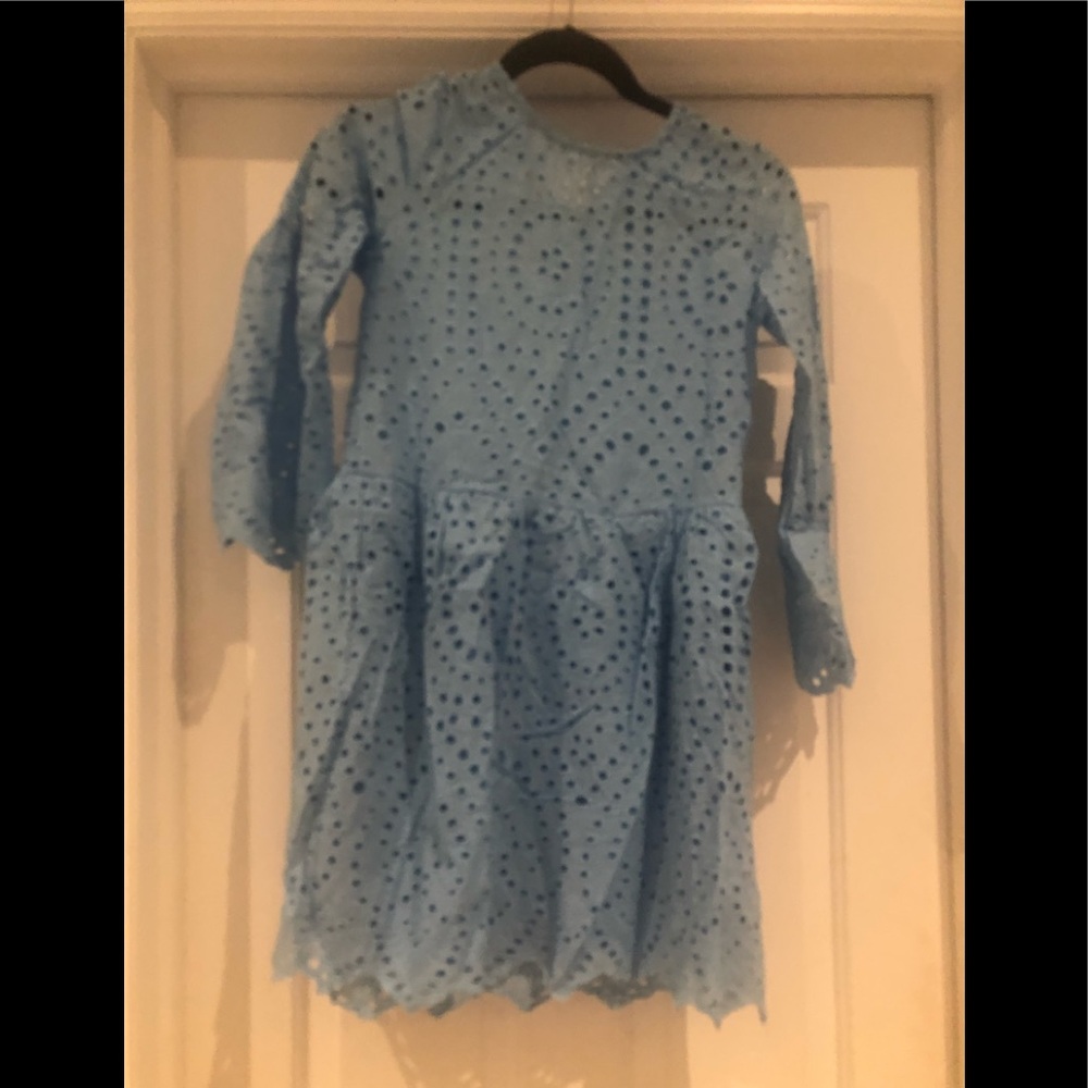 Light Blue Eyelet Dress